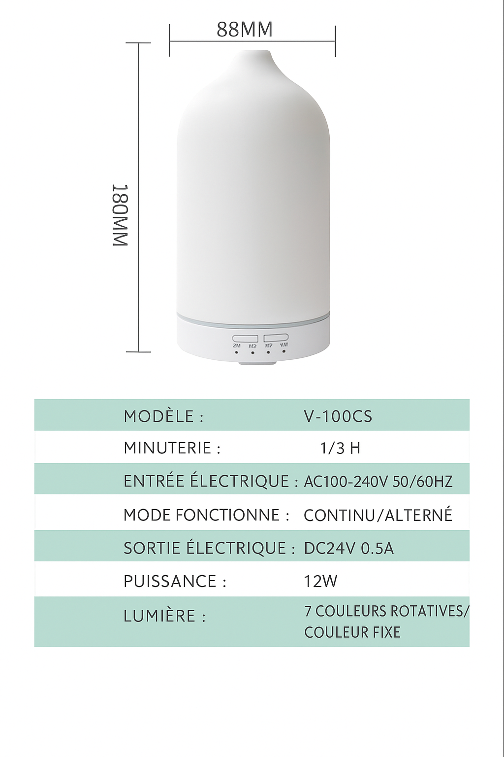 Diffuseur d’huiles essentielles design en céramique